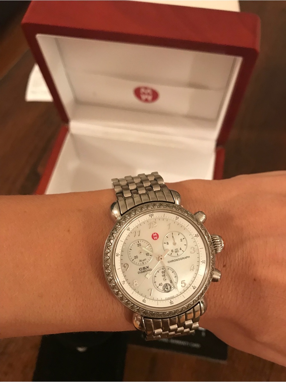 MICHELE CSX-36 Diamond Chronograph Watch 0.60 CTW